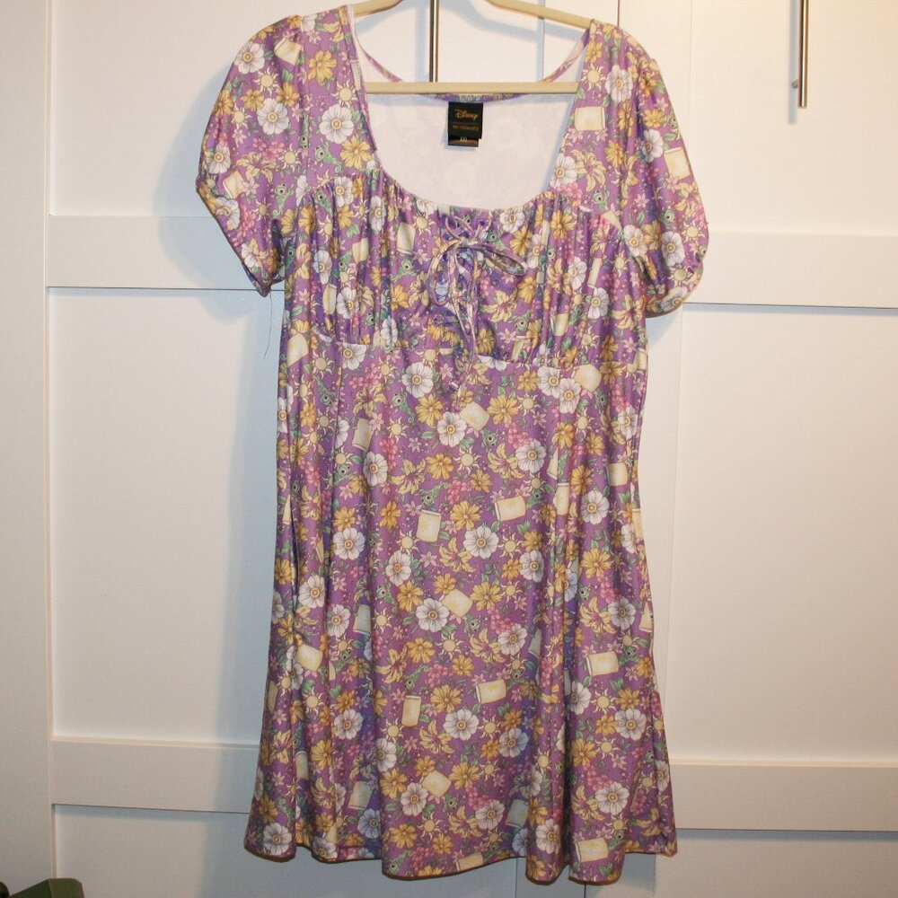 Disney Her Universe XXL Rapunzel Tangled floral Corset Front Dress